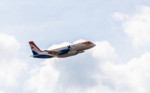 Ilyushin Il-114 passenger plane, flying, sky wallpaper thumb