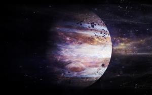 Jupiter Planet Debris HD wallpaper thumb
