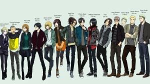Attack on Titan characters height chart wallpaper thumb
