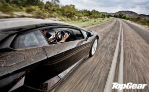 Lamborghini Aventador Motion Blur Top Gear HD wallpaper thumb