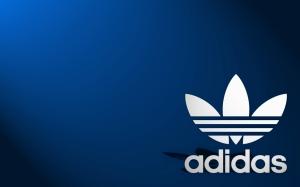 Adidas Logo Blue Background wallpaper thumb