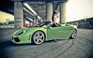 Girl With Lamborghini GallardoRelated Car Wallpapers wallpaper thumb