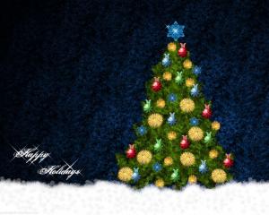 new year, christmas, fur-tree, ornament wallpaper thumb