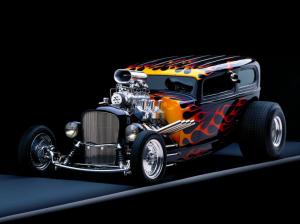 Hot Rod Engine HD wallpaper thumb
