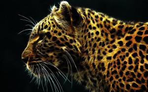 Digital Leopard wallpaper thumb