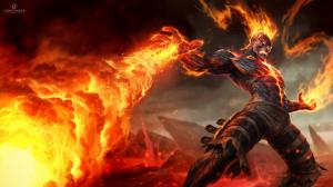 League of Legends Brand Fire HD wallpaper thumb