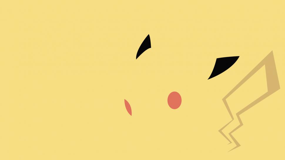 Pokemon Pikachu Minimal Yellow HD wallpaper,cartoon/comic HD wallpaper,yellow HD wallpaper,pokemon HD wallpaper,minimal HD wallpaper,pikachu HD wallpaper,1920x1080 wallpaper