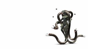 Laughing Octopus Metal Gear Solid Robot White HD wallpaper thumb