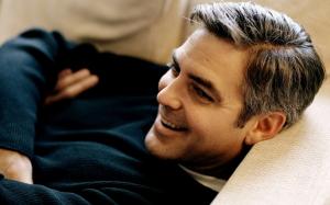 George Clooney Smiling wallpaper thumb
