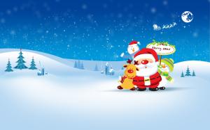 Merry Christmas from Santa Clouse wallpaper thumb