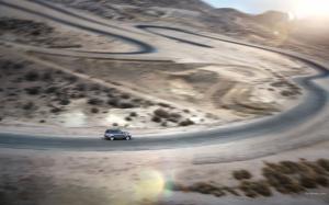 Range Rover SUV Motion Blur Road Desert HD wallpaper thumb