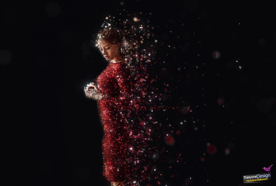 Robes, photoshop, effects, red, glitter, women, Digital Art wallpaper,robes wallpaper,photoshop wallpaper,effects wallpaper,red wallpaper,glitter wallpaper,women wallpaper,digital art wallpaper,1602x1080 wallpaper