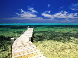 Pier Into The Azure Water wallpaper thumb