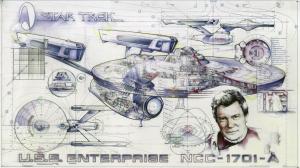 USS Enterprise NCC-1701-A plan wallpaper thumb