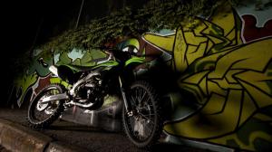 Kawasaki KX250F Green Motorcycle wallpaper thumb