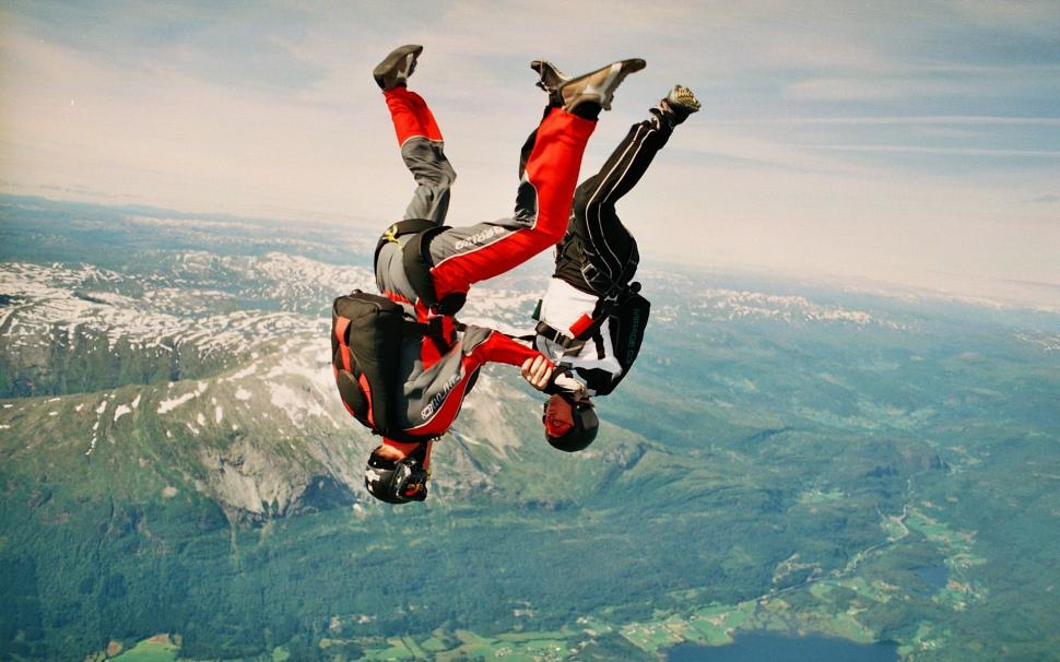 Skydive, freely, mountain, valley, sky wallpaper,Skydive HD wallpaper,Freely HD wallpaper,Mountain HD wallpaper,Valley HD wallpaper,Sky HD wallpaper,1920x1200 wallpaper
