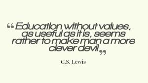 Education without Values - Cs Lewis Quote wallpaper thumb