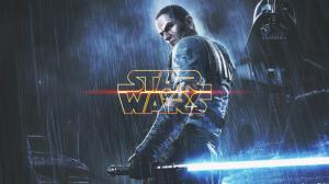 Star Wars Darth Vader Rain Jedi Lightsaber HD wallpaper thumb