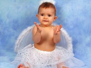 Cute Angel Baby Girl HD wallpaper thumb