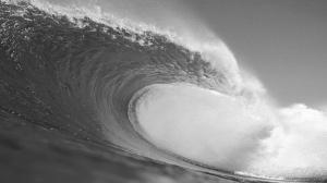 BW Wave Ocean HD wallpaper thumb