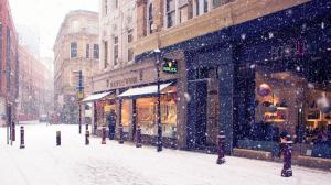 Snowing In Town wallpaper thumb