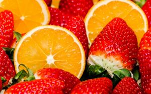 Fruits, orange, strawberry, berries wallpaper thumb