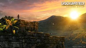 Uncharted Golden Abyss Sunset on Top of the Ruins wallpaper thumb