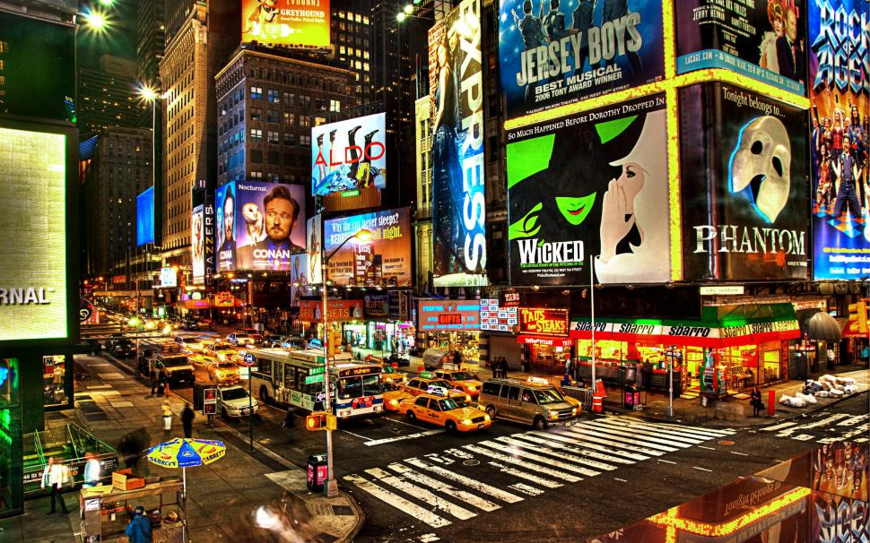 Times Square at night, New York, USA, shops, street, lights wallpaper,Times HD wallpaper,Square HD wallpaper,Night HD wallpaper,New HD wallpaper,York HD wallpaper,USA HD wallpaper,Shops HD wallpaper,Street HD wallpaper,Lights HD wallpaper,2560x1600 wallpaper