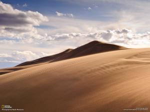 Desert Dunes Clouds HD wallpaper thumb