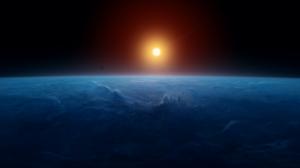 sunrise, horizon, earth, 8k, light, space wallpaper thumb