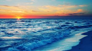 Sunset Beach  1080p wallpaper thumb