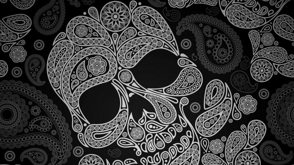 Paisley Skull, Pattern wallpaper,paisley skull HD wallpaper,pattern HD wallpaper,1920x1080 wallpaper