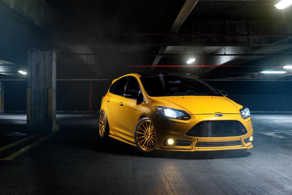 Focus, ford, front view, yellow, cars wallpaper,focus HD wallpaper,ford HD wallpaper,front view HD wallpaper,yellow HD wallpaper,cars HD wallpaper,6016x4016 wallpaper