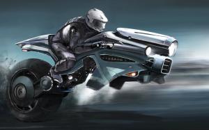 Art pictures, fantasy, motorcycle wallpaper thumb