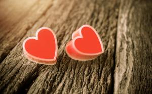 Vintage love hearts wallpaper thumb