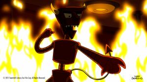 Futurama Robot Devil Fire Robot HD wallpaper thumb