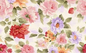 Colored Flowers Texture wallpaper thumb
