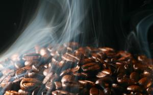 Coffee, Coffee Beans, Smoke wallpaper thumb