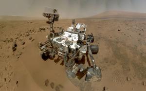 Curiosity Mars Rover Machine Alien Landscape NASA HD wallpaper thumb