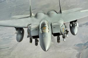 Flying F-15E Eagle  Hi Res Image wallpaper thumb