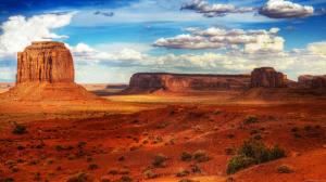 Rock in the desert landscape wallpaper thumb