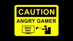 CAUTION Angry Gamer HD wallpaper thumb