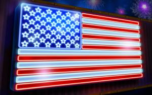 USA, Flag, 3D wallpaper thumb