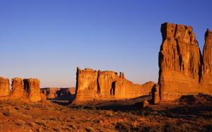 Hot and arid desert rocks wallpaper thumb