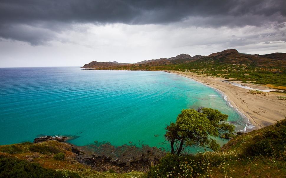 Nature, Landscape, Beach, Wildflowers, Sea, Turquoise, Water, Island, Hill, Corsica wallpaper,nature wallpaper,landscape wallpaper,beach wallpaper,wildflowers wallpaper,sea wallpaper,turquoise wallpaper,water wallpaper,island wallpaper,hill wallpaper,corsica wallpaper,1230x768 wallpaper