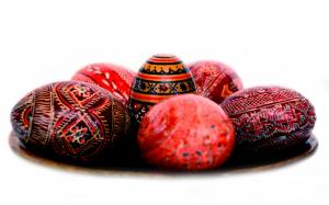 Traditional Easter eggs wallpaper thumb