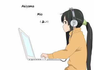 K-ON, Anime Girl, Akiyama Mio, Anime Vectors, Computer wallpaper thumb