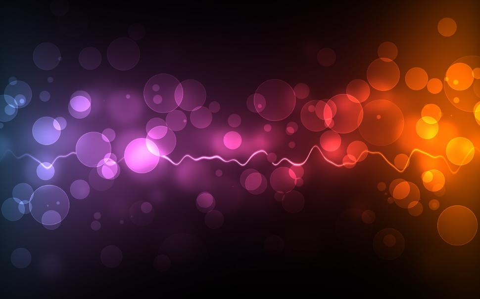 Colored Bokeh and Pulse Line wallpaper,Abstract HD wallpaper,1920x1200 wallpaper