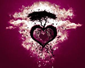 Heart Love Tree HD wallpaper thumb
