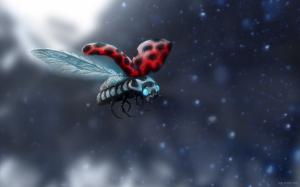 Romantically Apocalyptic Drawing Ladybug HD wallpaper thumb